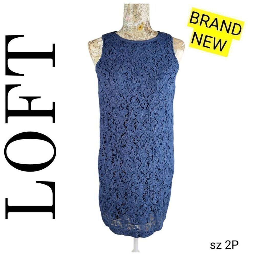 Loft Blue Lacey Tunic BRAND NEW with Tags - Picture 2 of 9